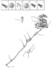 Механізм перемикання передач АКПП Lifan X60. Артикул: 4-10-ec7