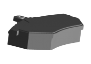 Колодки тормозные передние с ушком Chery Amulet A11. Артикул: A11-3501080