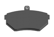 Колодки гальмівні передні з вушком Chery Amulet ROADHОUSE. Артикул: A11-3501080-ROADHOUSE