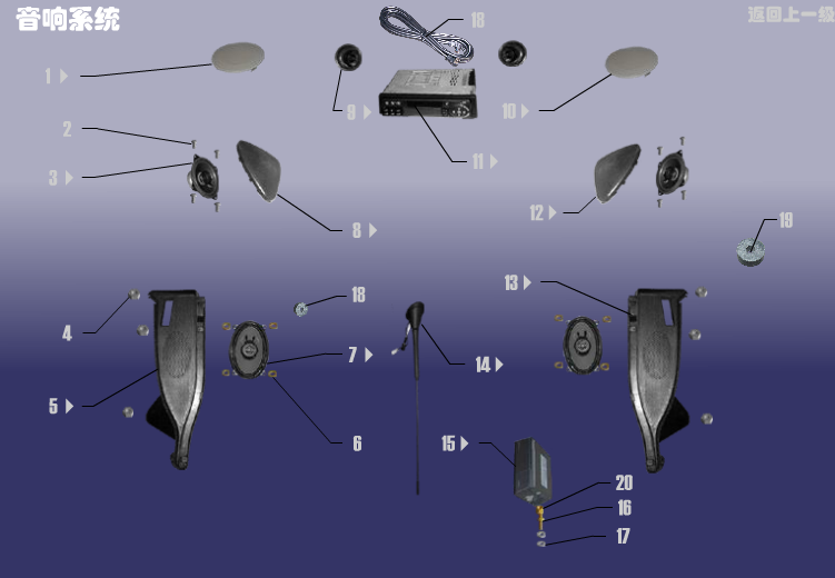 Звуковая система Chery Amulet (A15). Артикул: A15DQXT-YXXT