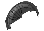 Панель арки колеса заднього лівого внутрішня Chery CrossEastar (B14). Артикул: B14-8404301-DY