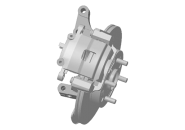 Кулак поворотный передний левый с тормозным диском Chery Jaggi QQ6 (S21). Артикул: S21-3001007
