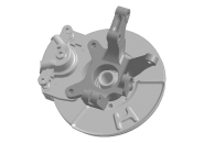 Кулак поворотний передній правий з гальмівним диском Chery Jaggi QQ6 (S21). Артикул: S21-3001008