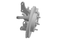 Кулак поворотний передній правий з гальмівним диском Chery Kimo A1 (S12). Артикул: S21-3001008