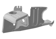 Панель брызговика лонжерона переднего правого Chery Jaggi QQ6 (S21). Артикул: S21-8403040-DY