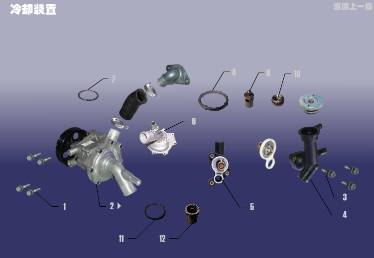 Система охолодження Chery Amulet (A15). Артикул: TRITEC-LQZZ