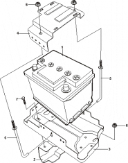 Акумуляторна батарея і її кріплення Chery Tiggo (T11). Артикул: a13-1-6
