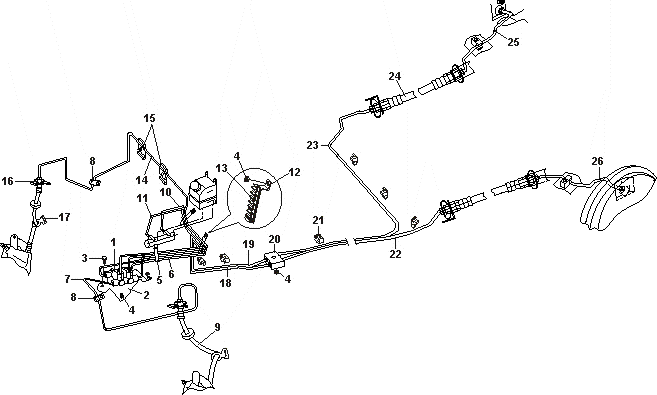 Трубопроводы тормозной системы Chery Forza (A13). Артикул: a13-2-1