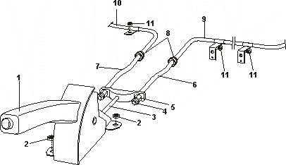 Привод стояночного тормоза Chery Forza (A13). Артикул: a13-2-4