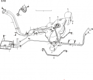 Паливна система і система уловлювання парів бензину Lifan X60. Артикул: a13-3-13