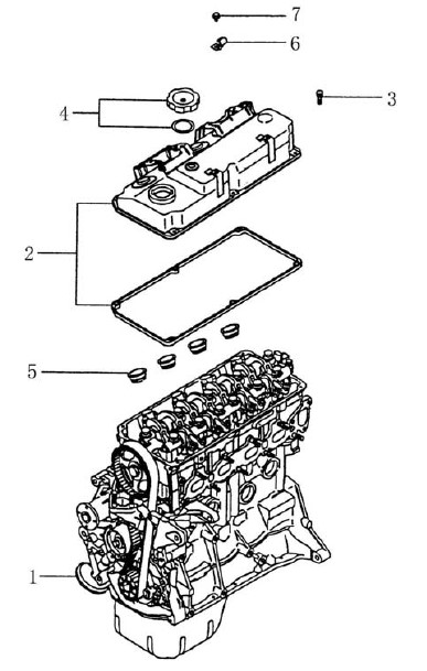 Крышка клапанного механизма BYD F3. Артикул: byd-f3-e-12