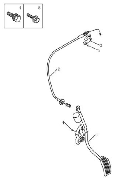 Педаль акселлератора Geely CK-1F. Артикул: ck1f-230-30-040