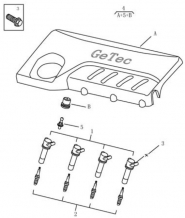 Система зажигания [JL-4G24/JL-4G20, MT] Geely EC8 GP(GC-1). Артикул: ec8-250-50-031