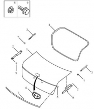 Кришка багажника Geely Emgrand X7. Артикул: ec8-560-60-030