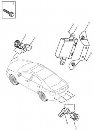 Датчик парковки [6 SENSORS] Geely EC8 GP(GC-1). Артикул: ec8-776-76-030