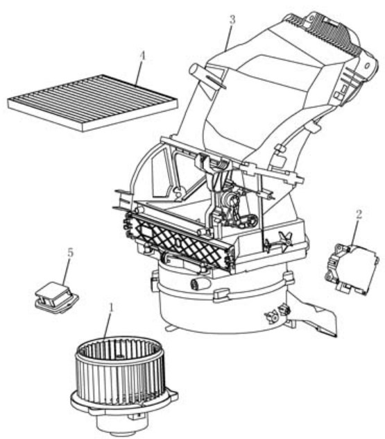 Вентилятор пічки Geely GC5 (SC5/SC5RV). Артикул: gc5-810-26-100