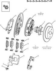 Задние дисковые тормоза Geely GC6 (LG-4). Артикул: gc6-458-58-052