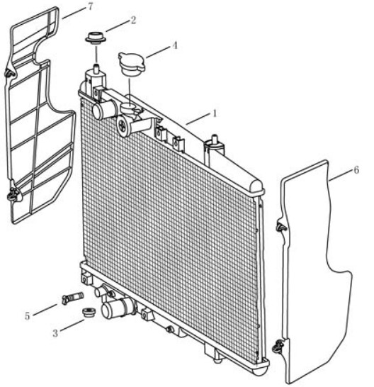 Радиатор [MT] Geely MK (LG-1). Артикул: gmk-280-80-050