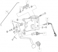 Педаль зчеплення. Артикул: gwh5-24-27