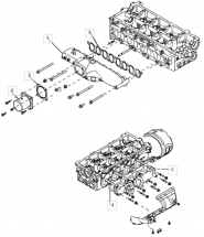 Впускной и выпускной коллектор Great Wall Hover H5. Артикул: gwh5-d2-20