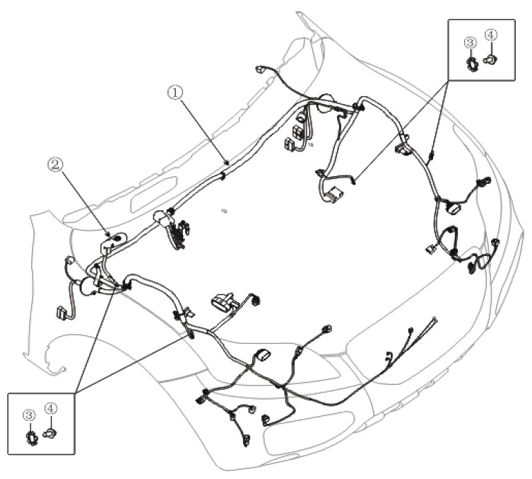 Жгут проводов моторного отсека Lifan X60. Артикул: lifan-x6--4-8