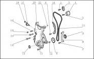 Газораспределительный механизм (ГРМ) Chery Jaggi QQ6 (S21). Артикул: lifan-x60-1-2