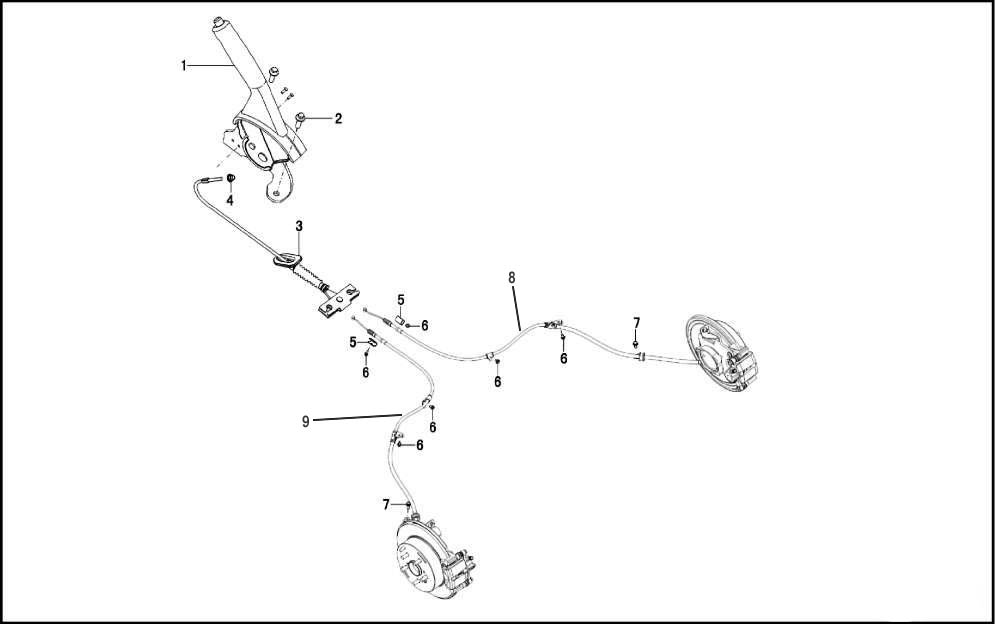 Стояночный тормоз (ручник) Lifan X60. Артикул: lifan-x60-3-14