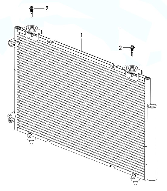 Радиатор кондиционера Lifan X60. Артикул: lifan-x60-7-5