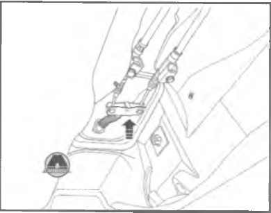 Отсоединить от регулятора/уравнителя правый и левый тросы стояночного тормоза