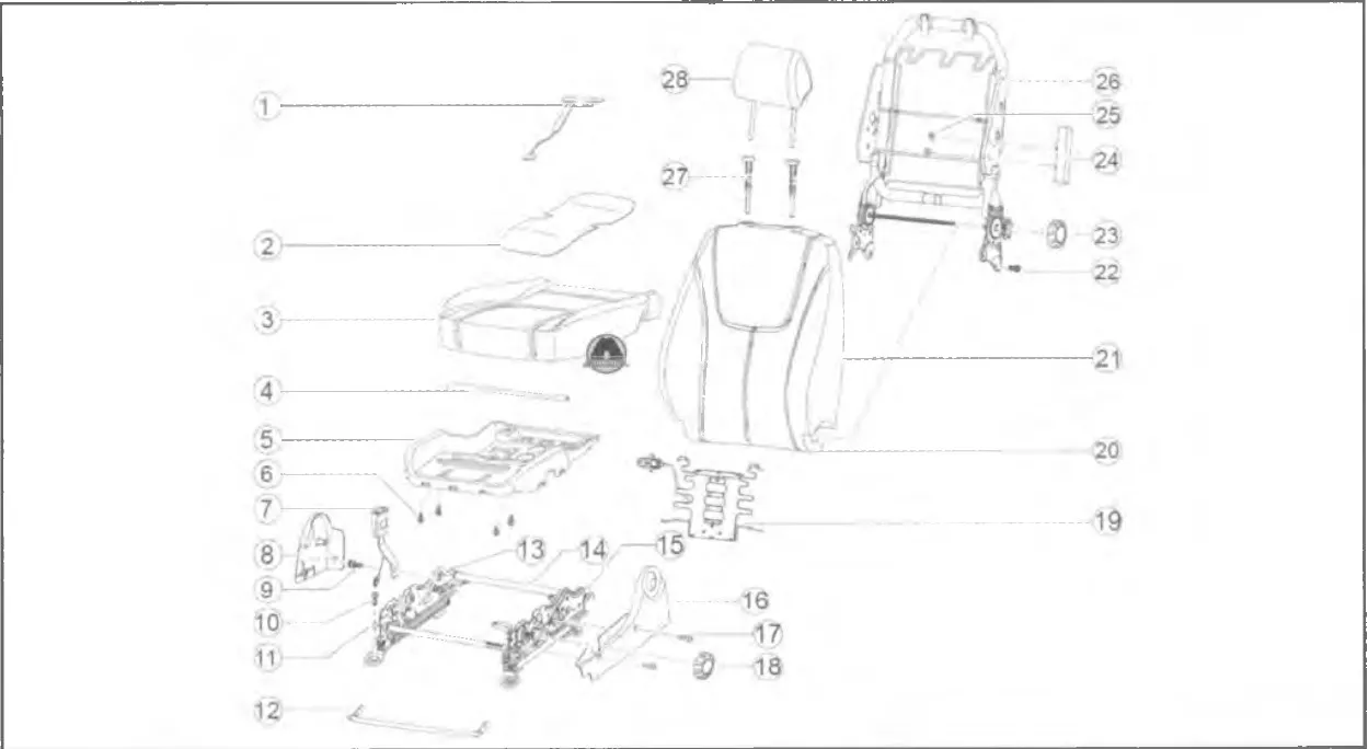 Сиденья Geely Emgrand EC7